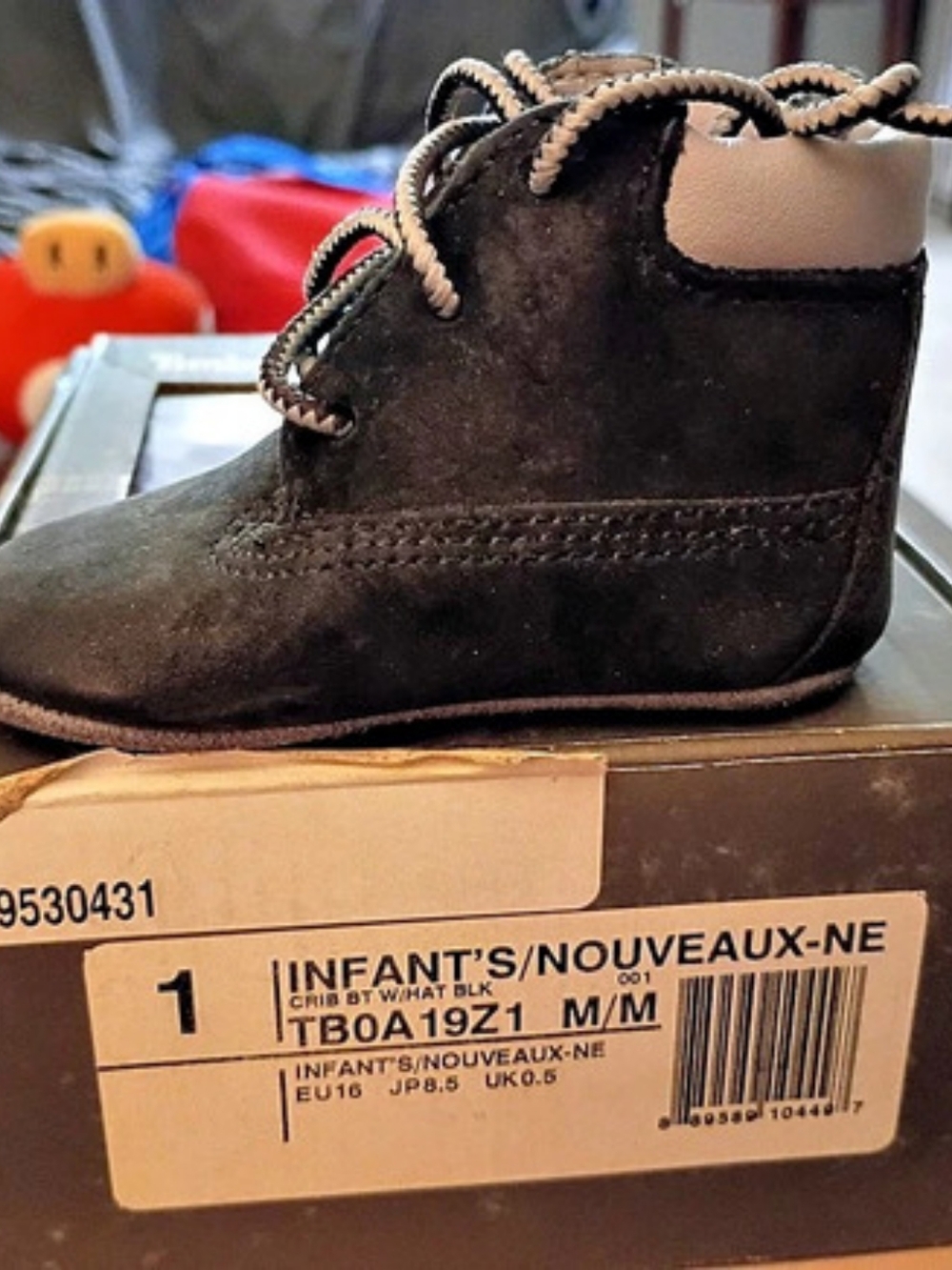 Timberland Baby Bootie in Black Baby US 1